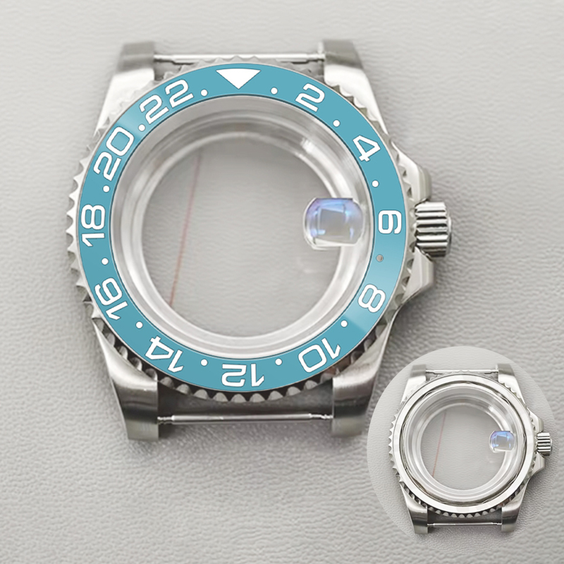 Seiko Watch 5 Sports - Mod Silver SUB Watch Case Transparent