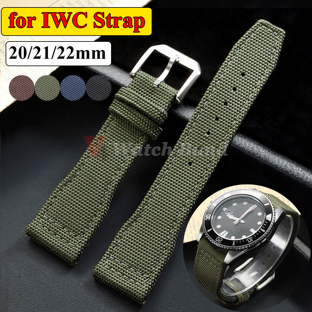 Canvas Strap Watch - 20mm 21mm 22mm Nylon Canvas Watch