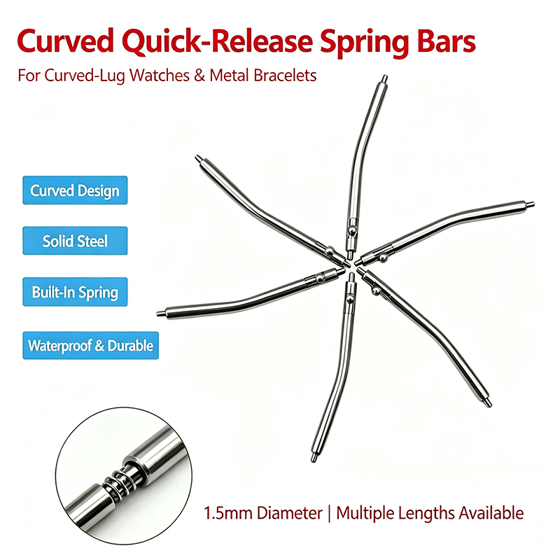 Curved Spring Bar - Dia 1.5mm Curved Quick Release Spring