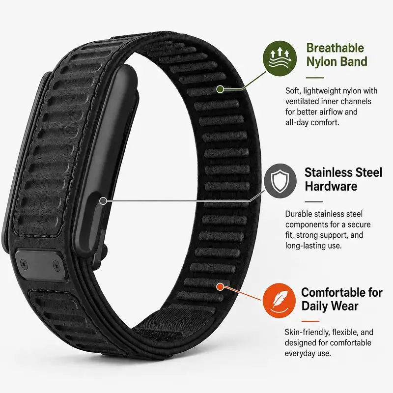 Nylon Silicone Loop Watch Band - đánh giá và giá Sport Loop Velcro