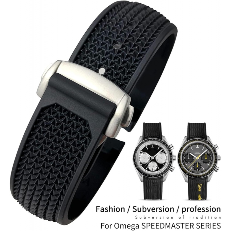 Rubber Silicone Curved Lug Wat - đánh giá và giá Omega Watch Speedmaster