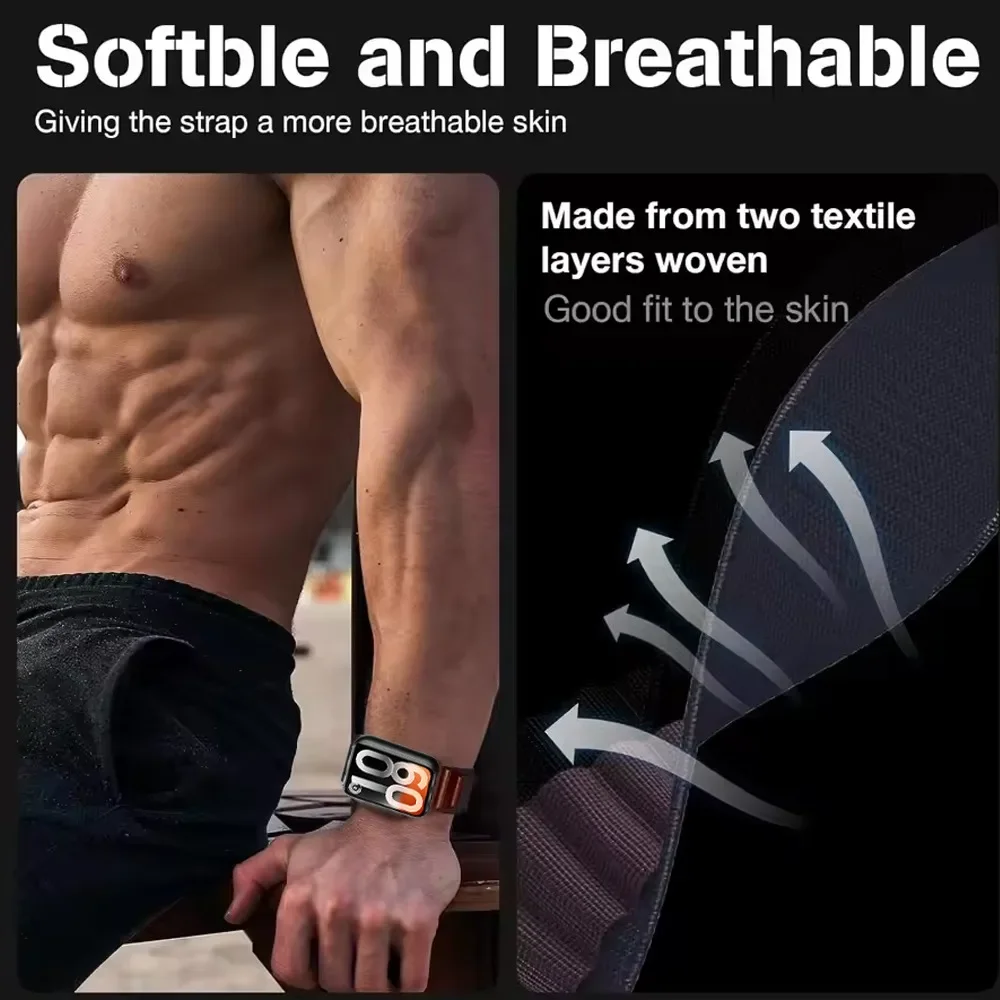 Nylon Band for Redmi Watch 6 A - đánh giá và giá Parachute Strap Elastic