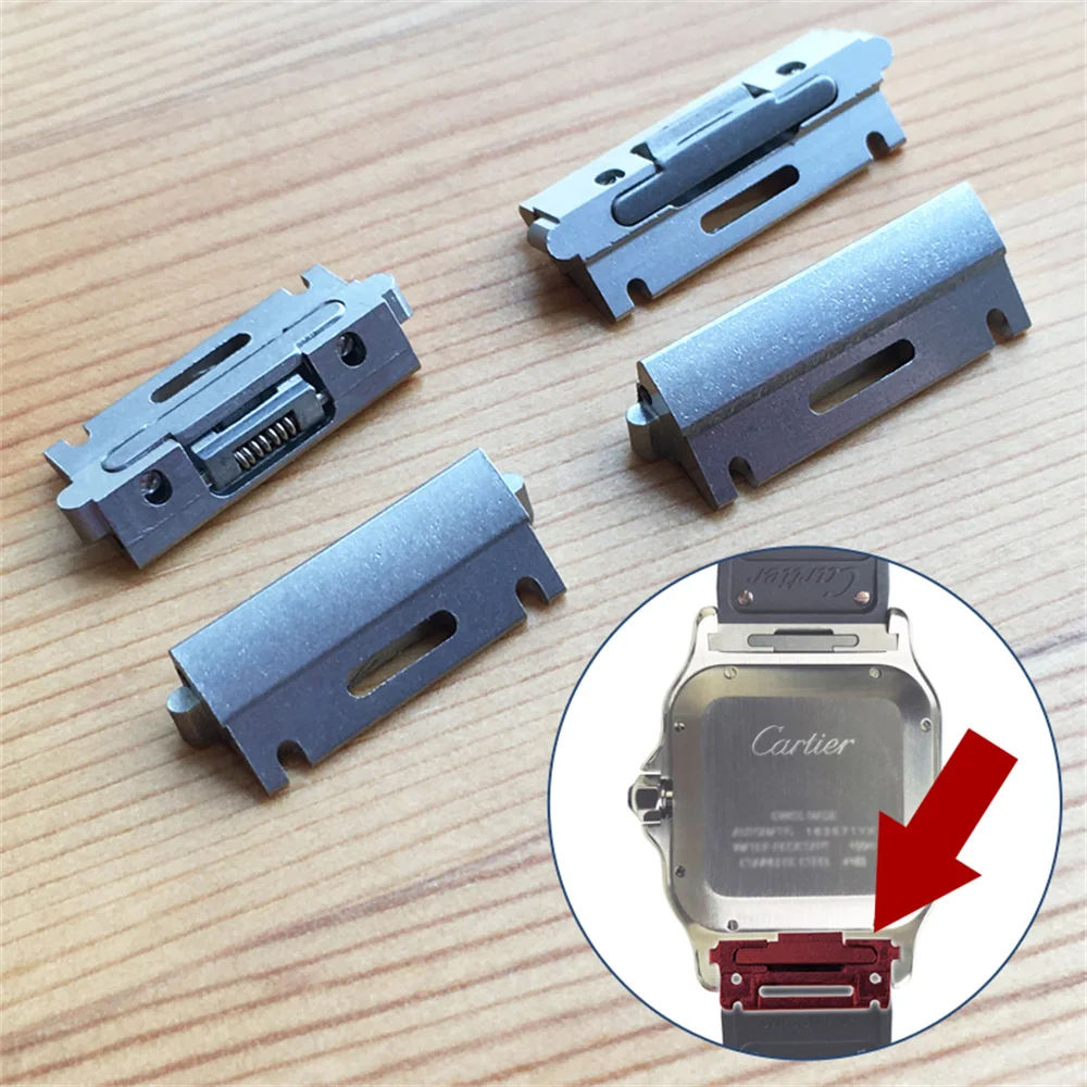 Perfect fit adapter connrctor  - đánh giá và giá Cartier Watch Santos