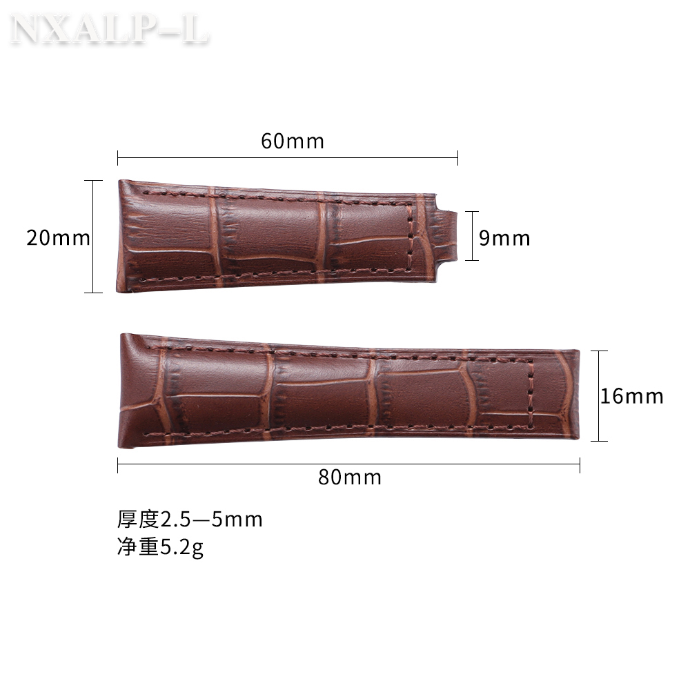 Calfskin Watch Strap 20mm for  - đánh giá và giá Rolex Watch Submariner