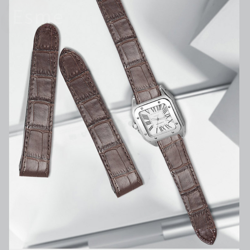 Cowhide Watch Strap for Cartie - đánh giá và giá Cartier Watch Santos