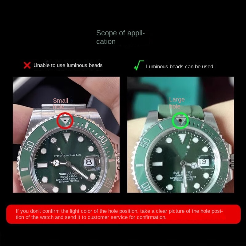 Green/Blue Luminous Bead for R - đánh giá và giá Rolex Watch Submariner