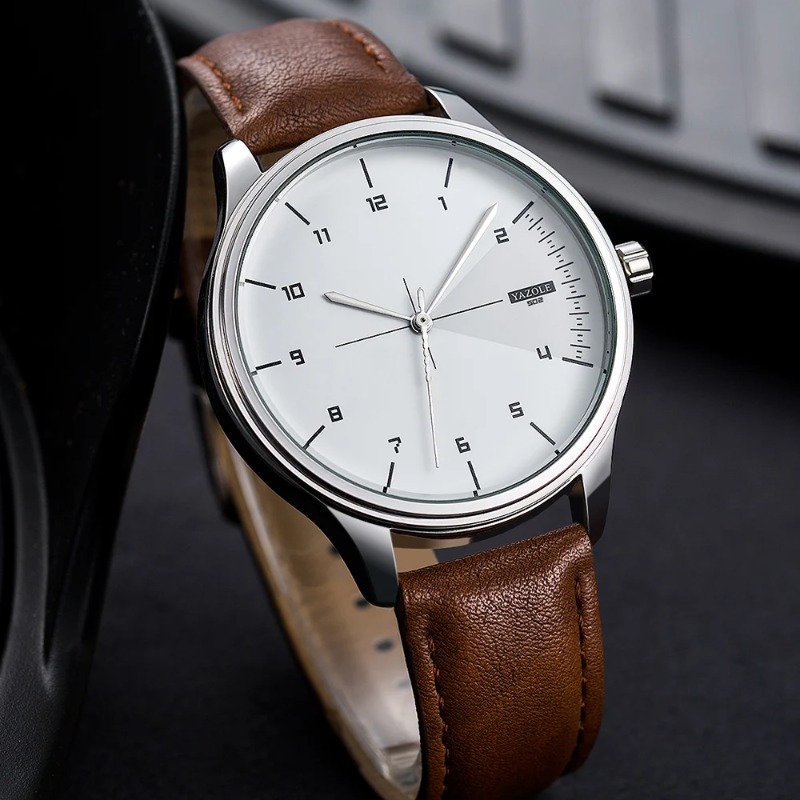 YAZOLE Men Watch Business Casu - đánh giá và giá Leather Watch Band Men