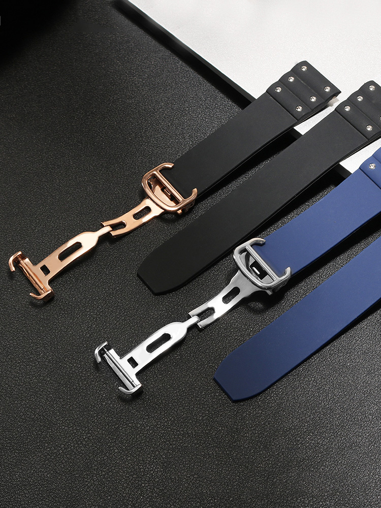 High quality Rubber watchband  - đánh giá và giá Cartier Watch Santos