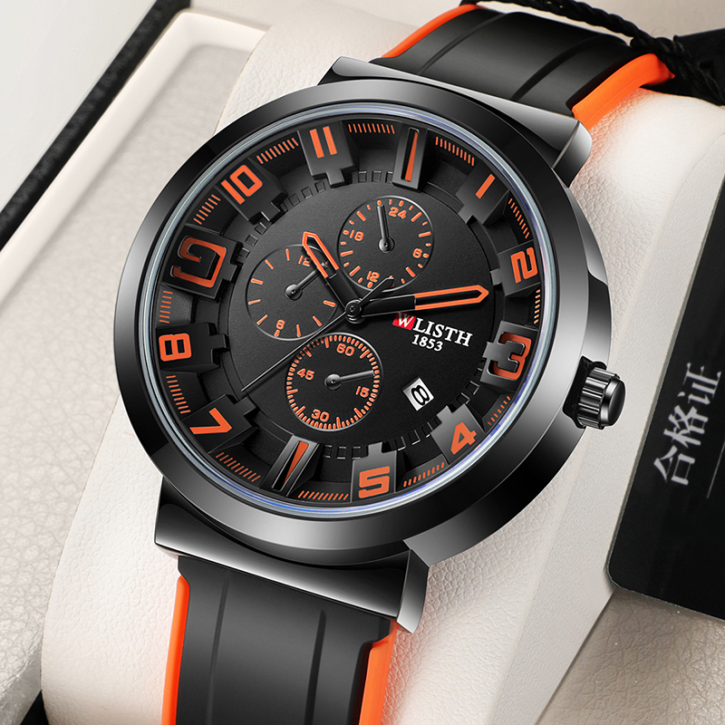 WLISTH Retro Men's Watches Spo - đánh giá và giá Leather Watch Band Men