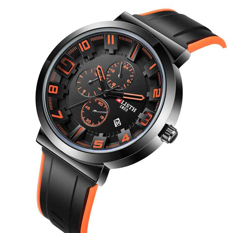 WLISTH Retro Men's Watches Spo - đánh giá và giá Leather Watch Band Men