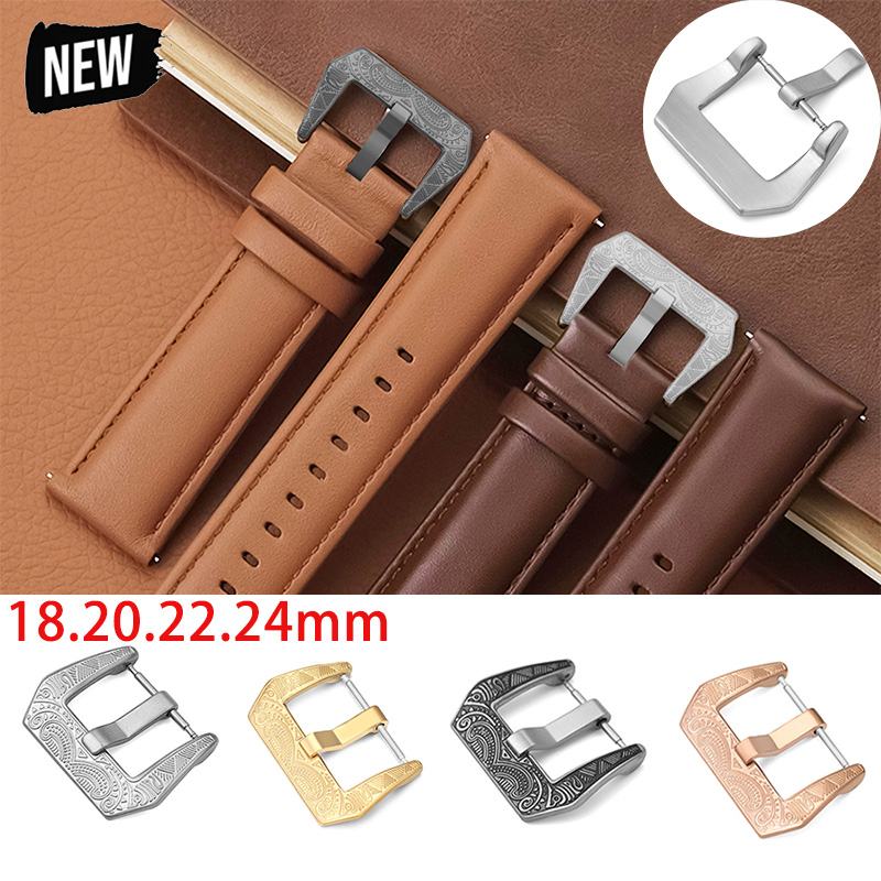 18/20/22/24mm Vintage Metal Wa - đánh giá và giá Leather Watch Band Men