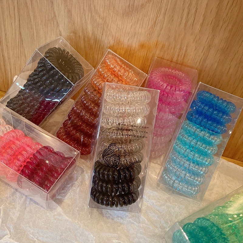 9 Pcs/Box Telephone Wire Elast - đánh giá và giá Silicone Band Women